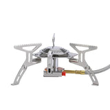 Portable Split Gas Stove Silver - Side View