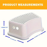 Kids Step Stool Anti-Slip Plastic for Bathroom Use