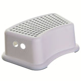 Kids Step Stool Anti-Slip Plastic for Bathroom Use - Side View