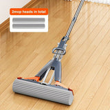 Sponge Mop Super Absorbent with 2 Mop Heads - Rear View