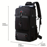 50L Hiking Backpack with Shoe Compartment - Side View