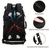 50L Hiking Backpack with Shoe Compartment - 45-Degree Angle
