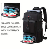 50L Hiking Backpack with Shoe Compartment - Low Angle