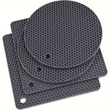 Silicone Trivets Set Heat-Resistant & Non-Slip (4PCS) - Front View