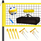 Volleyball Set Outdoor PVC Net with Accessories - Top-Down View