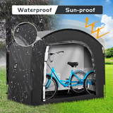 4-Bike Waterproof Outdoor Storage Tent Cover - Front View