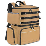 Fishing Tackle Backpack with Rod Holders & Cooler - Front View