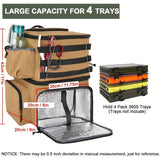Fishing Tackle Backpack with Rod Holders & Cooler - Top-Down View