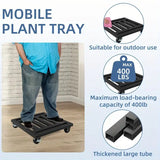 Lockable Wheel Plant Tray - Front View