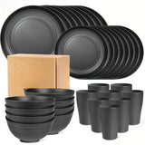 Shatterproof Tableware Set for Camping - Top-Down View