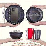 Shatterproof Tableware Set for Camping - Rear View