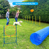 Foldable Dog Agility Training Tunnel - Side View