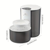 Smart Cat Water Fountain with 3L, USB & Battery - Front View