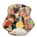 Transparent Sofa Toy Storage Seat Organizer - Side View