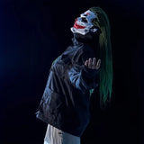 Joker Clown Costume Mask with Braids - Top-Down View