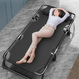Foldable Oxford Cloth Sun Lounger with Headrest - 45-Degree Angle