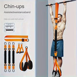 Adjustable Pull-Up Assist Belt with Resistance Band - Top-Down View