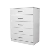 NNECN Classic Elegance: Five-Drawer Chest for Organized Living - Front View
