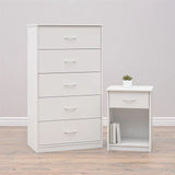 NNECN Classic Elegance: Five-Drawer Chest for Organized Living - Side View