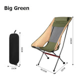 Ultralight Folding Moon Chair Big Green - 45-Degree Angle