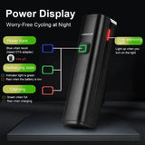 USB Rechargeable Bicycle Light Set Black