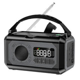 Solar Hand Crank Emergency Radio Grey