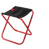 Camping Folding Camping Stool Red - Side View