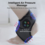 Electric Foot Ankle Massager with Heat Black - Front View