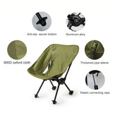 Childrens Camping Moon Chair Green