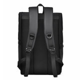 Wear-Resistant Laptop Backpack Black - 45-Degree Angle