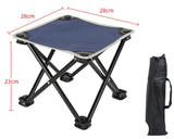 Collapsible Mini Folding Stool Blue - Front View