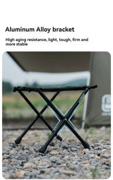 Ultra-Light Folding Camping Stool Black