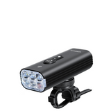 10000 Lumen Smart Bicycle Light Black - Front View