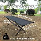 Folding Double Camping Stool Black