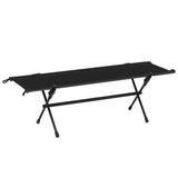 Folding Double Camping Stool Black - 45-Degree Angle