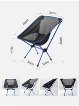 Premium Foldable Camping Chair Blue