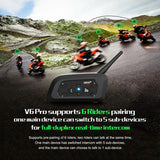 1200M Bluetooth Motorcycle Helmet Intercom Headset - Front View