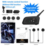 1200M Bluetooth Motorcycle Helmet Intercom Headset - Rear View