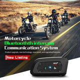 1200M Bluetooth Motorcycle Helmet Intercom Headset - Low Angle