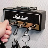 Creative Retro Radio Plug Key Holder Wall Mount - Top-Down View