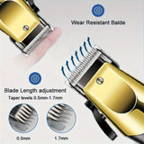 3pcs Men's Electric Hair Clippers Kit - Top-Down View