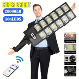 Super Bright 504 LED Solar Light - Low Angle