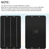 Solar-Powered Electric Ventilator - 10W/12V Dual Fan Pack - Top-Down View
