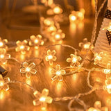 Magical Cherry Blossom LED String Lights (19.68Ft/6M, 40 Fairy Lights) - 45-Degree Angle