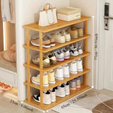 Elegant Solid Wood Shoe Storage Bench for Entryway - Top-Down View