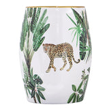 LEOPARD CERAMIC STOOL - Side View