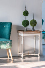 SHABBY SQUARE SIDE TABLE - 45-Degree Angle