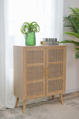 TWO DOOR RATTAN CABINET - Front View
