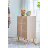 TWO DOOR RATTAN CABINET - Extra Image