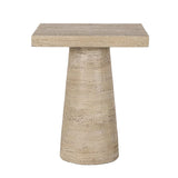 LOGAN CEMENT SQUARE SIDE TABLE - Side View